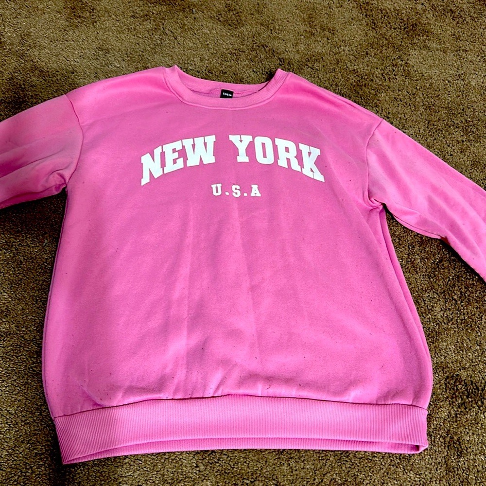 Pink sweatshirt from SHEIN